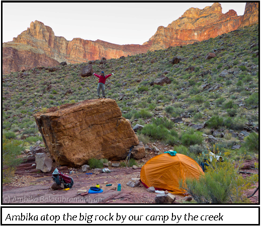 On A big Rock by Camp